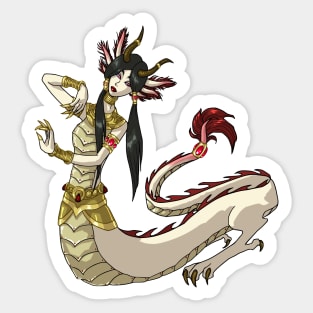 Salamander Dragon Girl MONSTER GIRLS Series I Sticker